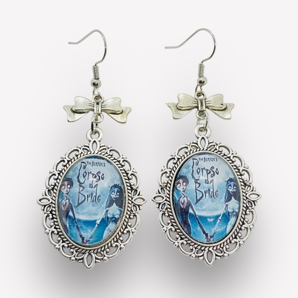 Corpse Bride Tim Burton’s Inspired Character Pendant Earrings - Picture 7 of 8